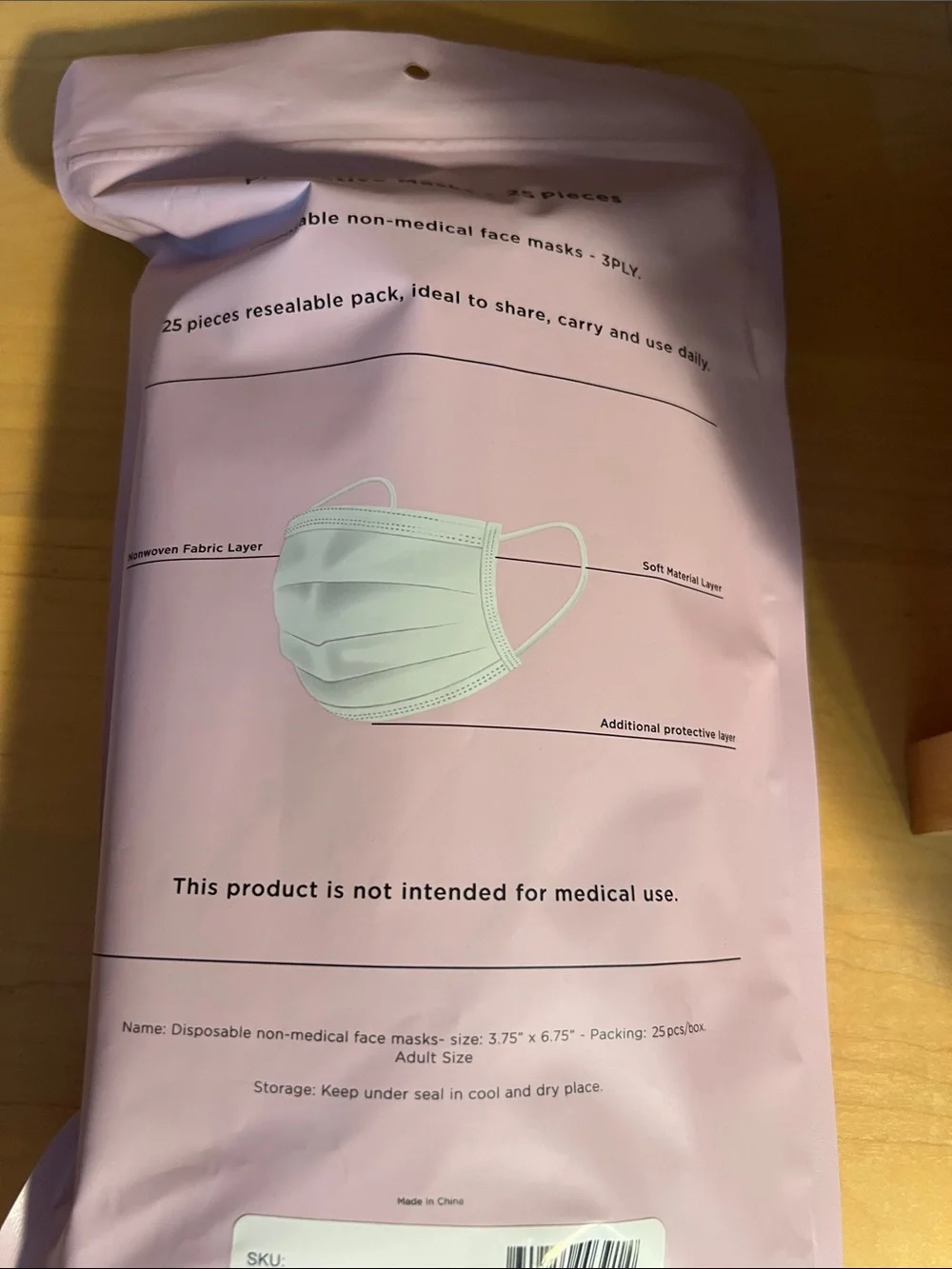 25 Disposable Face Masks in neutral - everyday comfort